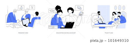 Investments in future abstract concept vector illustrations. Investments in future abstract concept vector illustrations. 101649310