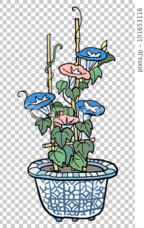 朝顔の花瓶 101653116