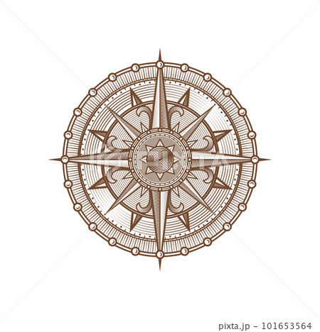 Old Nautical Compass Rose