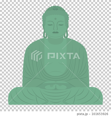 鎌倉の大仏のイラスト 101653926