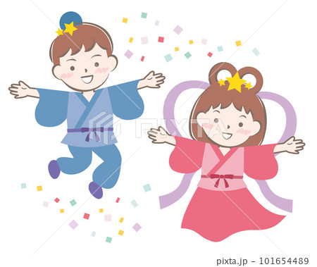 七夕　織姫と彦星 101654489