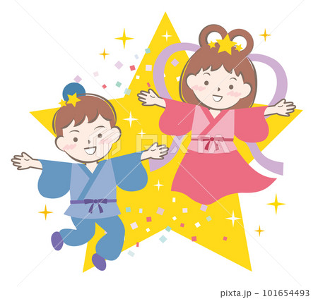 七夕 織姫と彦星 七夕 織姫と彦星 101654493