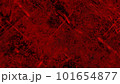 赤いペンキで染色されたひびの入った壁の背景素材＆テクスチャ素材 101654877