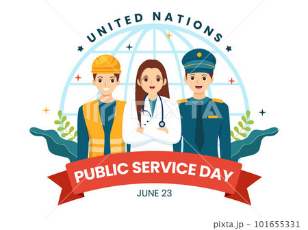 United Nations Public Service Day Vector Illustration on June 23 with Publics Services to the Community in Flat Cartoon Hand Drawn Poster Templates United Nations Public Service Day Vector Illustration on June 23 with Publics Services to the Community in Flat Cartoon Hand Drawn Poster Templates 101655331