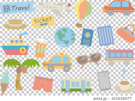 旅行にまつわるイラスト 101656077