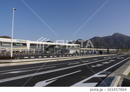 建設中の北陸新幹線 越前たけふ駅と道の駅 2023年3月 建設中の北陸新幹線 越前たけふ駅と道の駅 2023年3月 101657604
