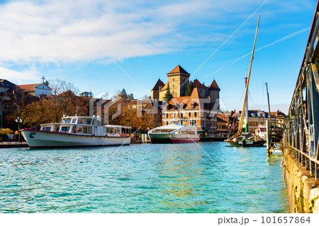 Photo of Annecy Castle and embankment Photo of Annecy Castle and embankment 101657864