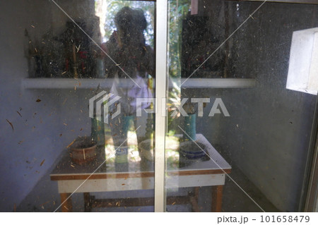 Remote and isolated hidden island Aogashima island in Tokyo, Japan 101658479