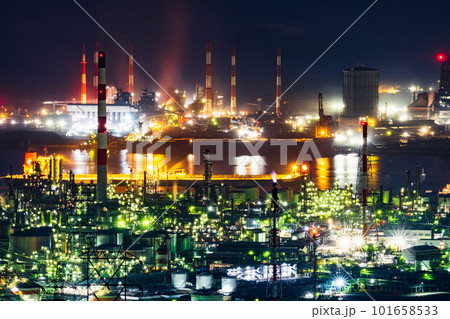 工場夜景（水島コンビナート） 101658533