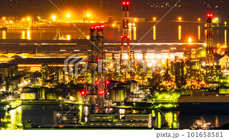 工場夜景（水島コンビナート） 101658581