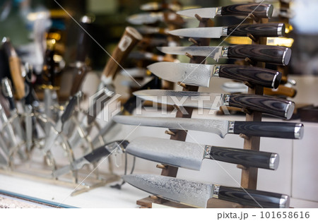 Collection of knife, some with ornate handles, for sale Toledo, Spain Collection of knife, some with ornate handles, for sale Toledo, Spain 101658616