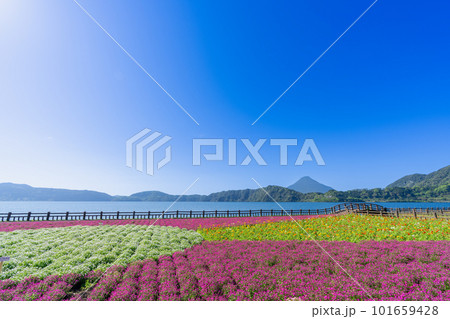 《鹿児島県》池田湖と開聞岳 《鹿児島県》池田湖と開聞岳 101659428