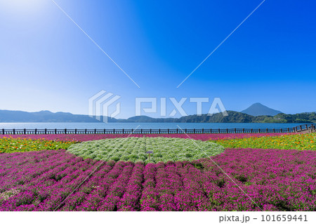 《鹿児島県》池田湖と開聞岳 《鹿児島県》池田湖と開聞岳 101659441