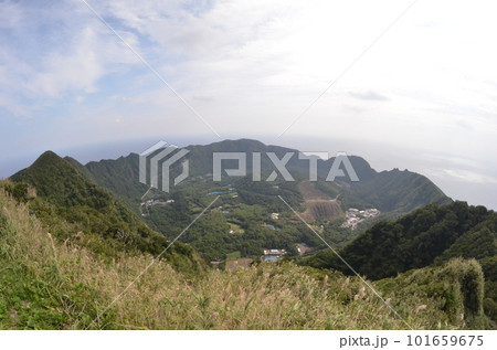 Remote and isolated hidden island Aogashima island in Tokyo, Japan Remote and isolated hidden island Aogashima island in Tokyo, Japan 101659675