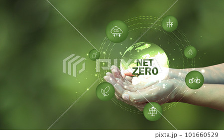 Net Zero emissions concept. 101660529