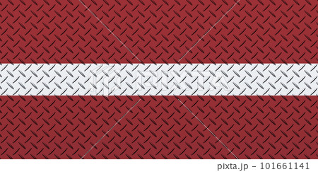 3D Flag of Latvia on a metal 3D Flag of Latvia on a metal 101661141