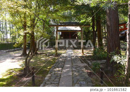 鹿王院の境内社「三社大明神」（京都市右京区嵯峨北堀町） 101661582