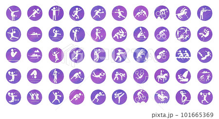 Pictogram - watercolor ,ピクトグラム水彩風 Pictogram - watercolor ,ピクトグラム水彩風 101665369