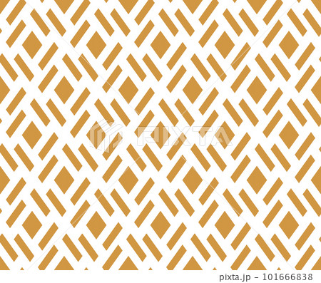 Abstract geometric pattern. A seamless vector background. White and gold ornament. Graphic modern pattern. Simple lattice graphic design 101666838
