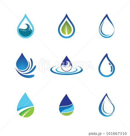Water drop vector icon Water drop vector icon 101667310