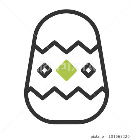 easter icon set duotone grey green style illustration vector element and symbol perfect. 101668320