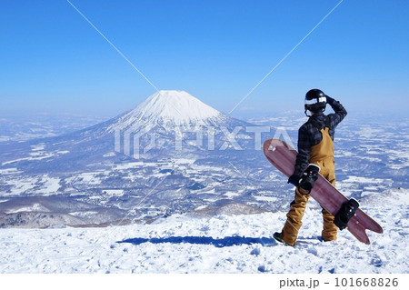 ニセコと羊蹄山とゲンテンスティックと冬 101668826