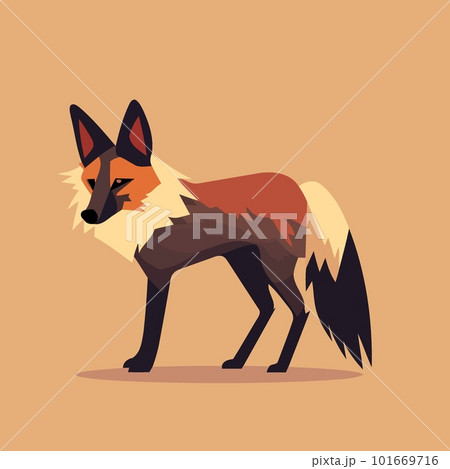 brazilian animal maned wolf 101669716