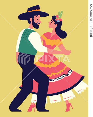 couple dancing at festa junina couple dancing at festa junina 101669759