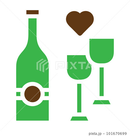 easter icon set solid green style illustration vector element and symbol perfect. 101670699