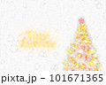 クリスマスツリー｜白背景（絵画風） 101671365