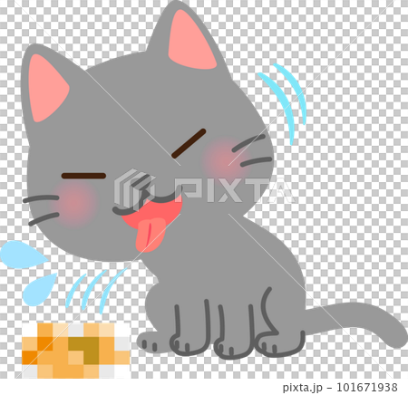 吐き戻す猫 101671938