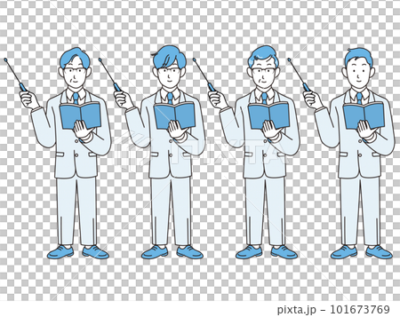 指示棒を持つ男性 101673769