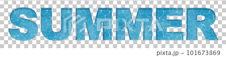 SUMMER logo with water surface pattern 101673869