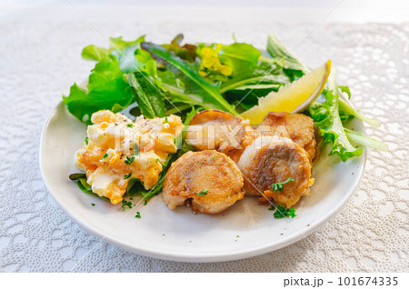 ホタテ貝のムニエル ホタテ貝のムニエル 101674335