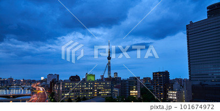 隅田川テラスから見た風景 隅田川テラスから見た風景 101674972