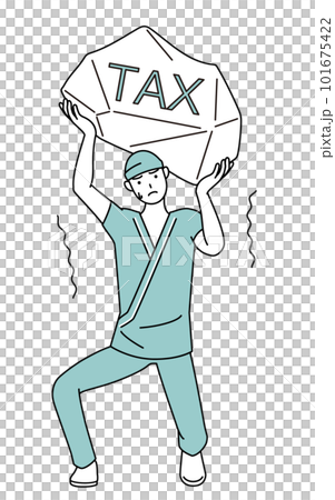 遭受增稅之苦的男性醫院患者 101675422