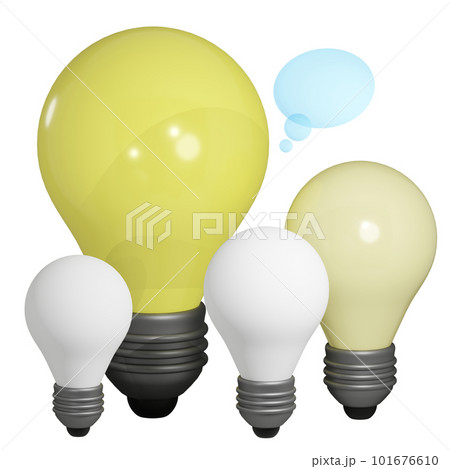 3D rendering of Light bulb senior teacher teaches students, beginners. Transfer of experience, advanced training. Realistic PNG illustration isolated on transparent background 101676610