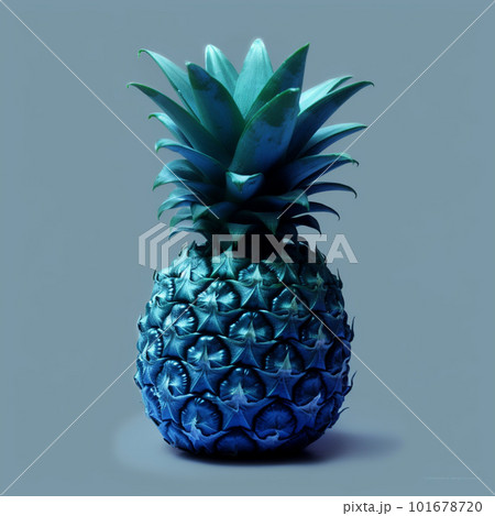 青いパイナップルのイラスト素材 [101678720] - PIXTA