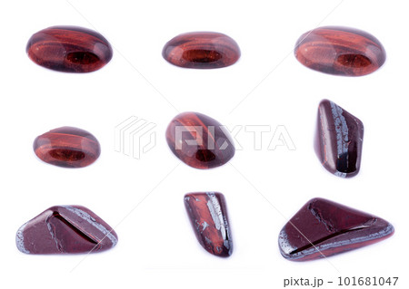Collection of stone mineral Bull's Eye (Red Tiger's Eye) 101681047