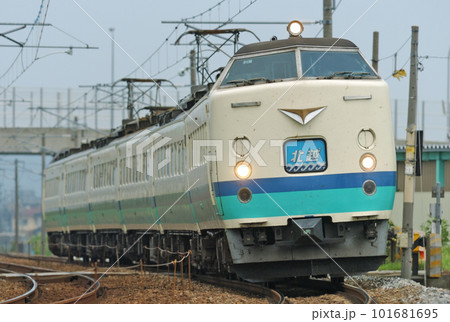北陸本線　高岡ー西高岡　JR東日本　485系　T12編成（新潟）　北越 101681695