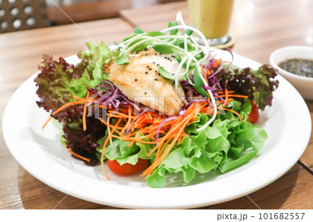 salad ,chicken salad or chicken and vegetable salad 101682557