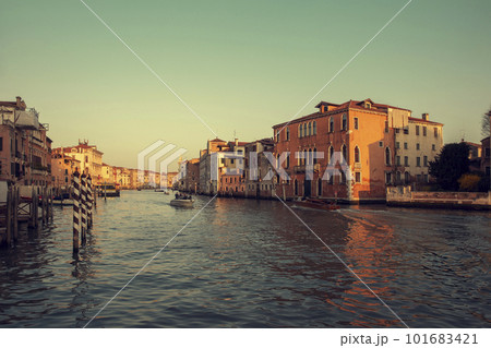 Grand Canal in Venice city, Italy 101683421
