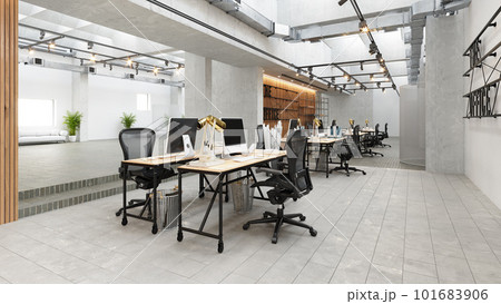 Office interior in loft style. 101683906