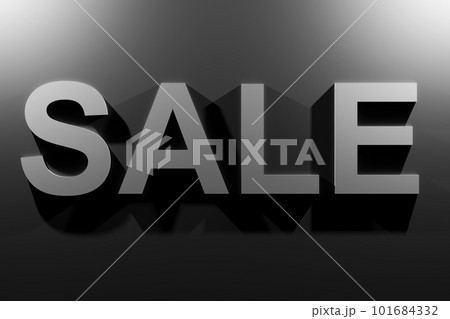 Volumetric inscription sale. 3d illustration.  101684332
