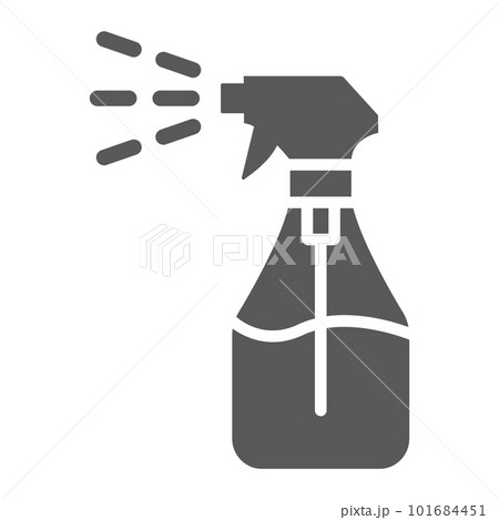 Foggy spray glyph icon, liquid and fluid, spray bottle sign, vector graphics, a solid pattern on a white background, eps 10. Foggy spray glyph icon, liquid and fluid, spray bottle sign, vector graphics, a solid pattern on a white background, eps 10. 101684451
