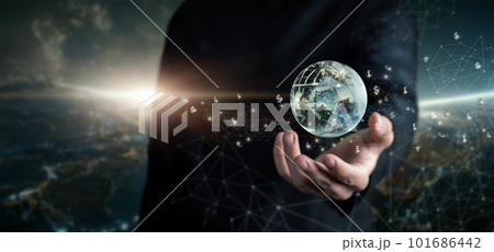 Concept of the foreign exchange market in the world. 101686442