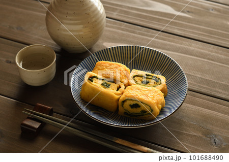 広島菜漬けの玉子焼き 広島菜漬けの玉子焼き 101688490