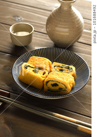 広島菜漬けの玉子焼き 広島菜漬けの玉子焼き 101688492