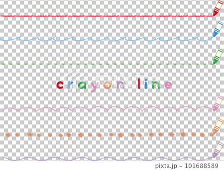 彩色蠟筆邊框集 101688589