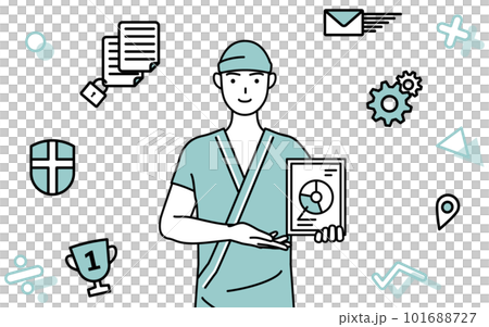 DX 圖像，男性住院患者使用數字技術改善業務 101688727